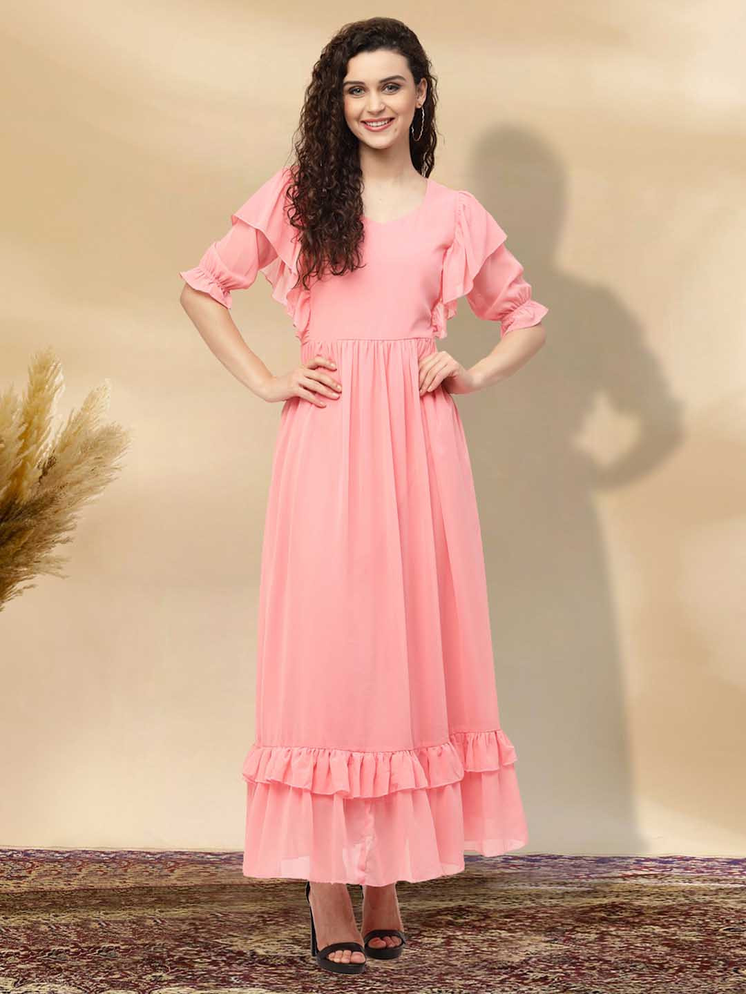 BAESD Applique Fit & Flare Dress