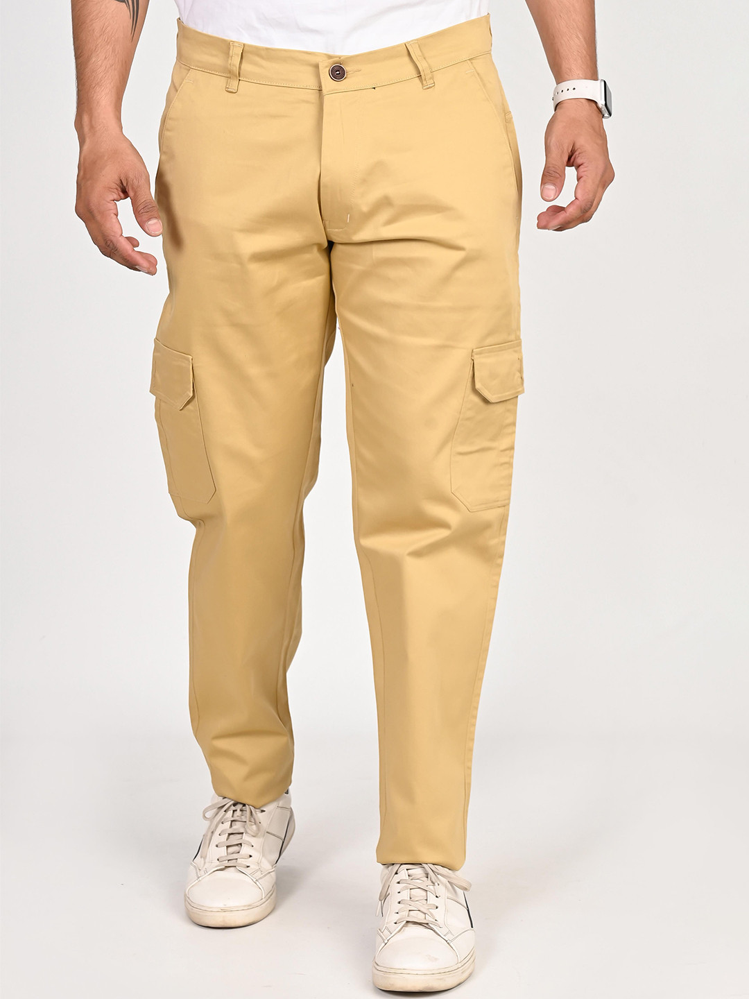 Tanip Men Regular Fit Easy Wash Cotton Formal Trousers