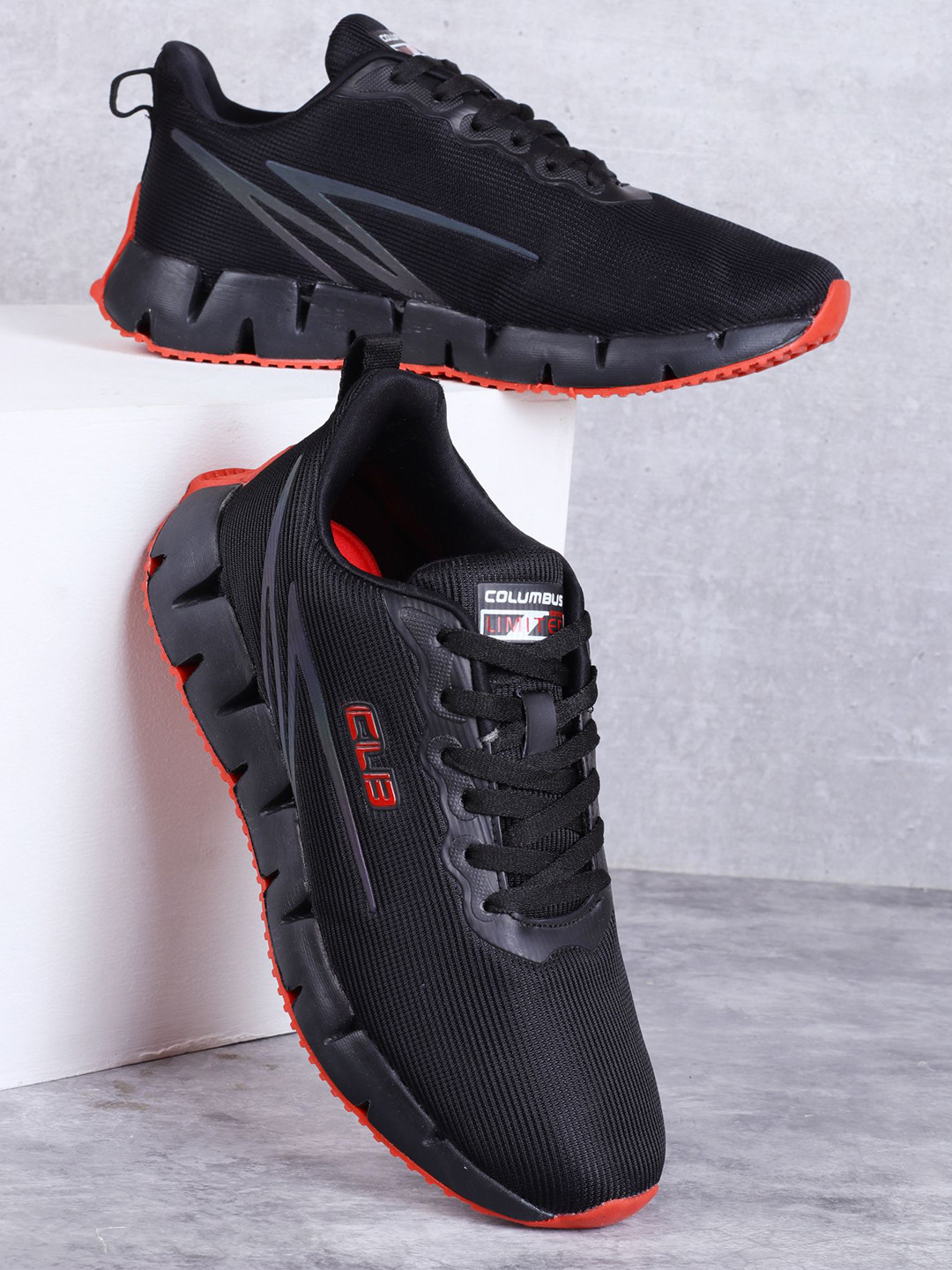 Columbus Men TERRAIN Mesh Lace-Ups Running Non-Marking Shoes