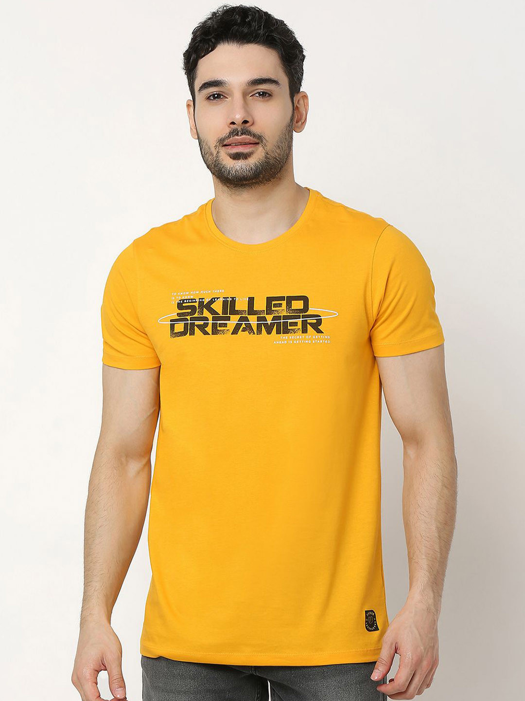 Underjeans by Spykar Men Premium Cotton Slim Fit Tshirt