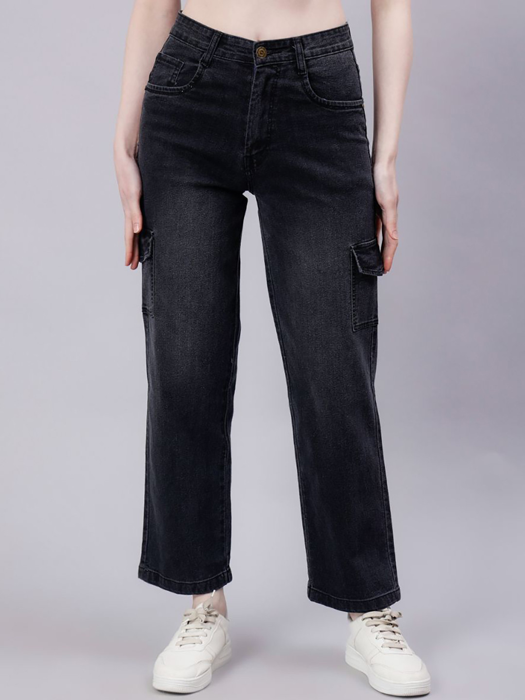 zayla Women Comfort Flared High-Rise Light Fade Stretchable Jeans