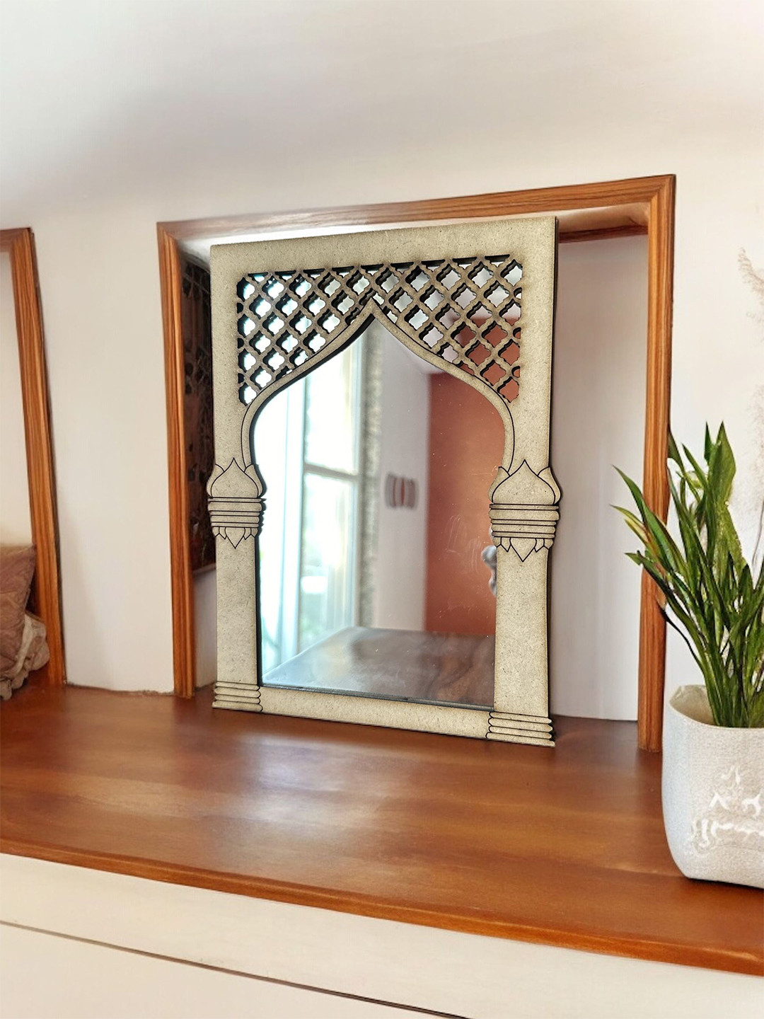 BS AMOR 4 Pcs Brown MDF Wood Art & Craft For Hanging Decorations