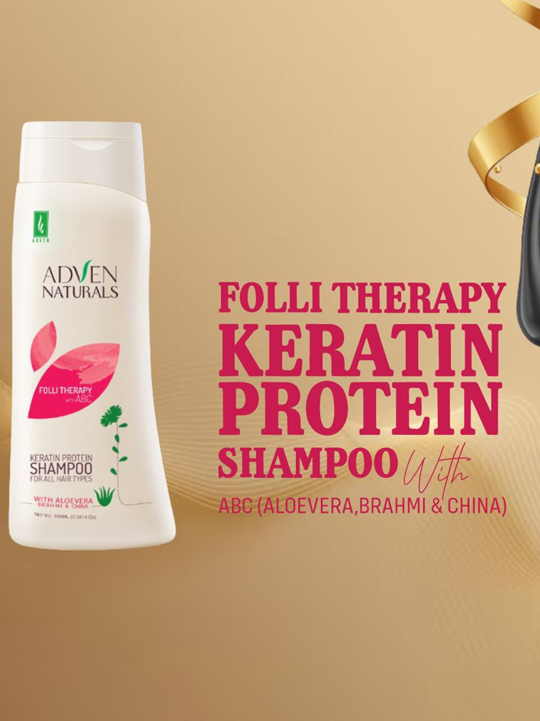 ADVEN Folli Therapy Keratin Protein Shampoo 100 ml