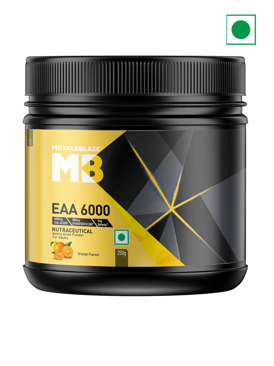 MuscleBlaze >Orange Flavor Intra Workout Supplement EAA 6000  -250g