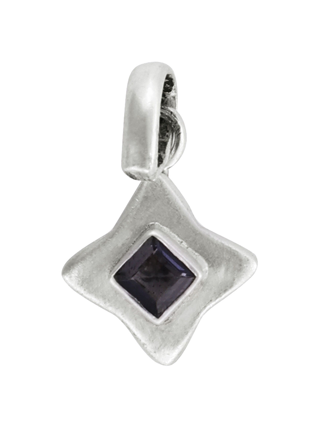 Exotic India Gemstone Sterling Silver Pendant