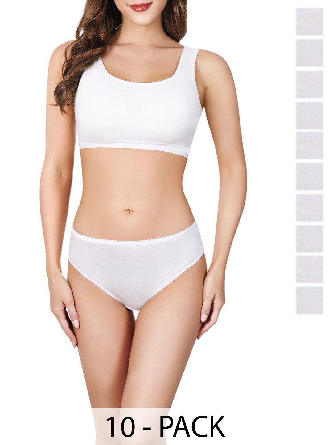 CareDone 10 Pcs Cotton Disposable Panties