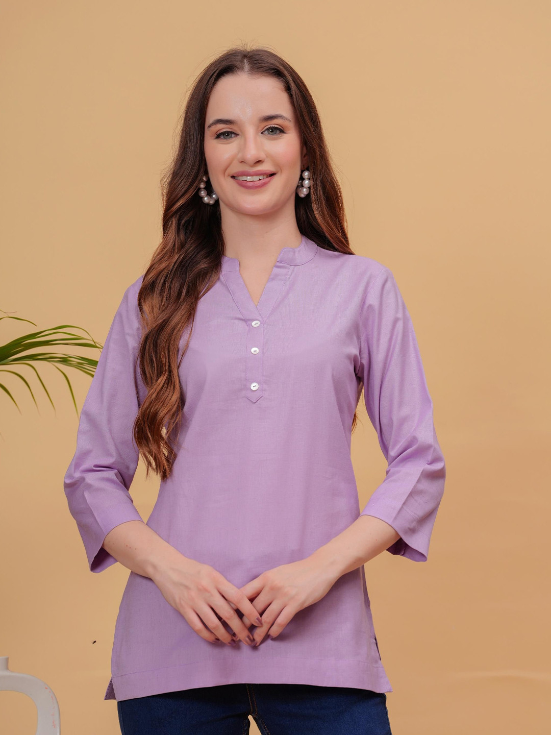 CHIRAAI Women Ethnic Linen Styled Back Top