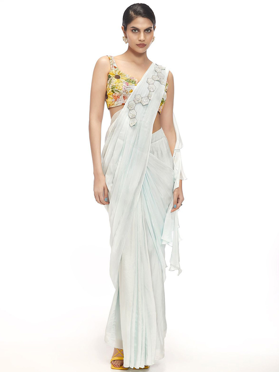 Sayaanika Embellished Pre-draped Saree