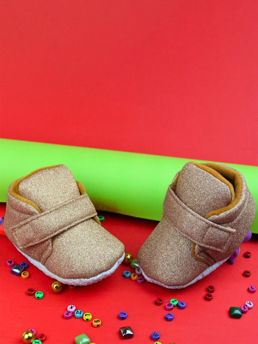 BAESD Unisex Kids Cotton Velcro Booties