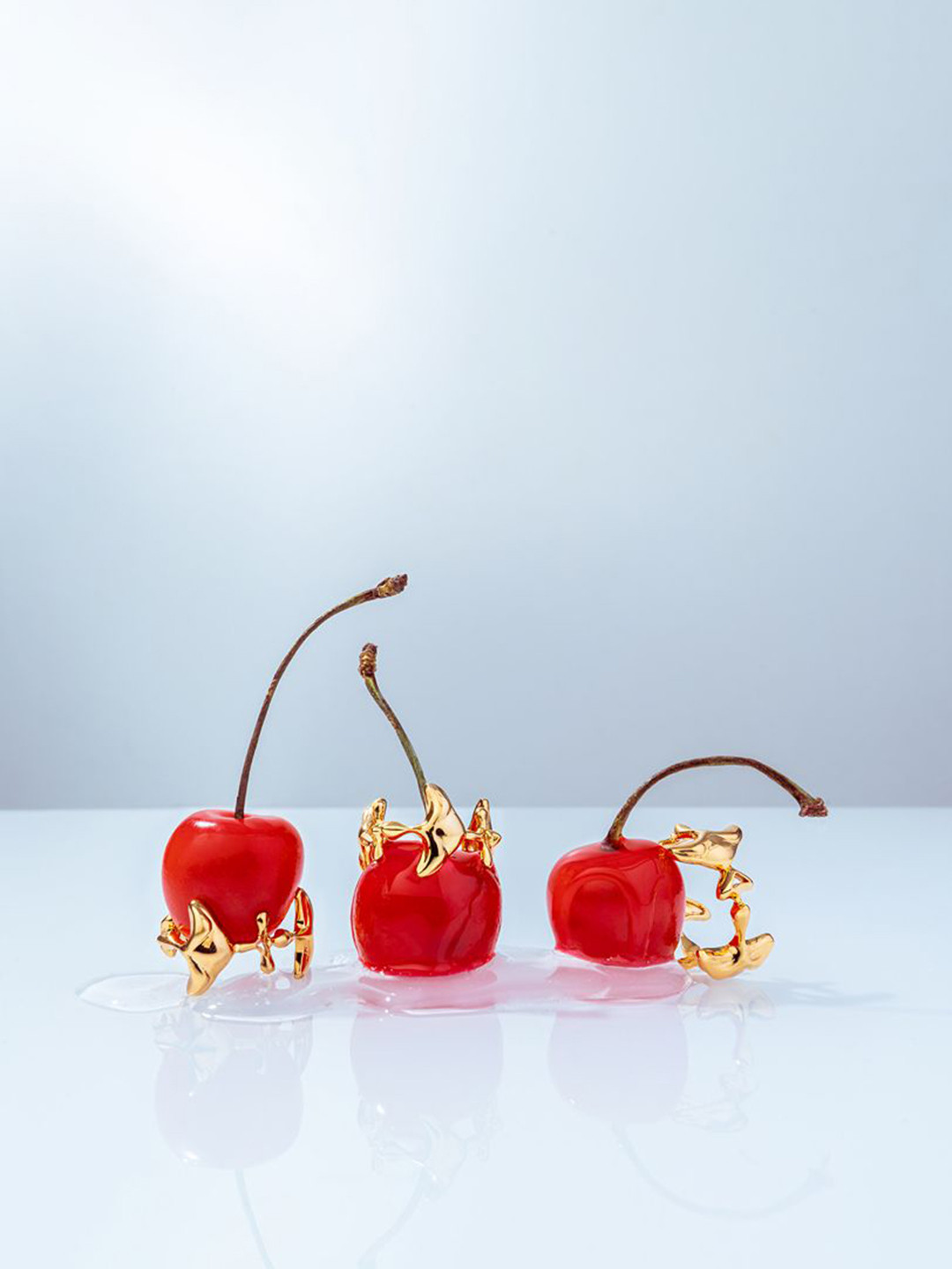 Outhouse The Shroom Gold-Plated Contemporary Drop Earrings