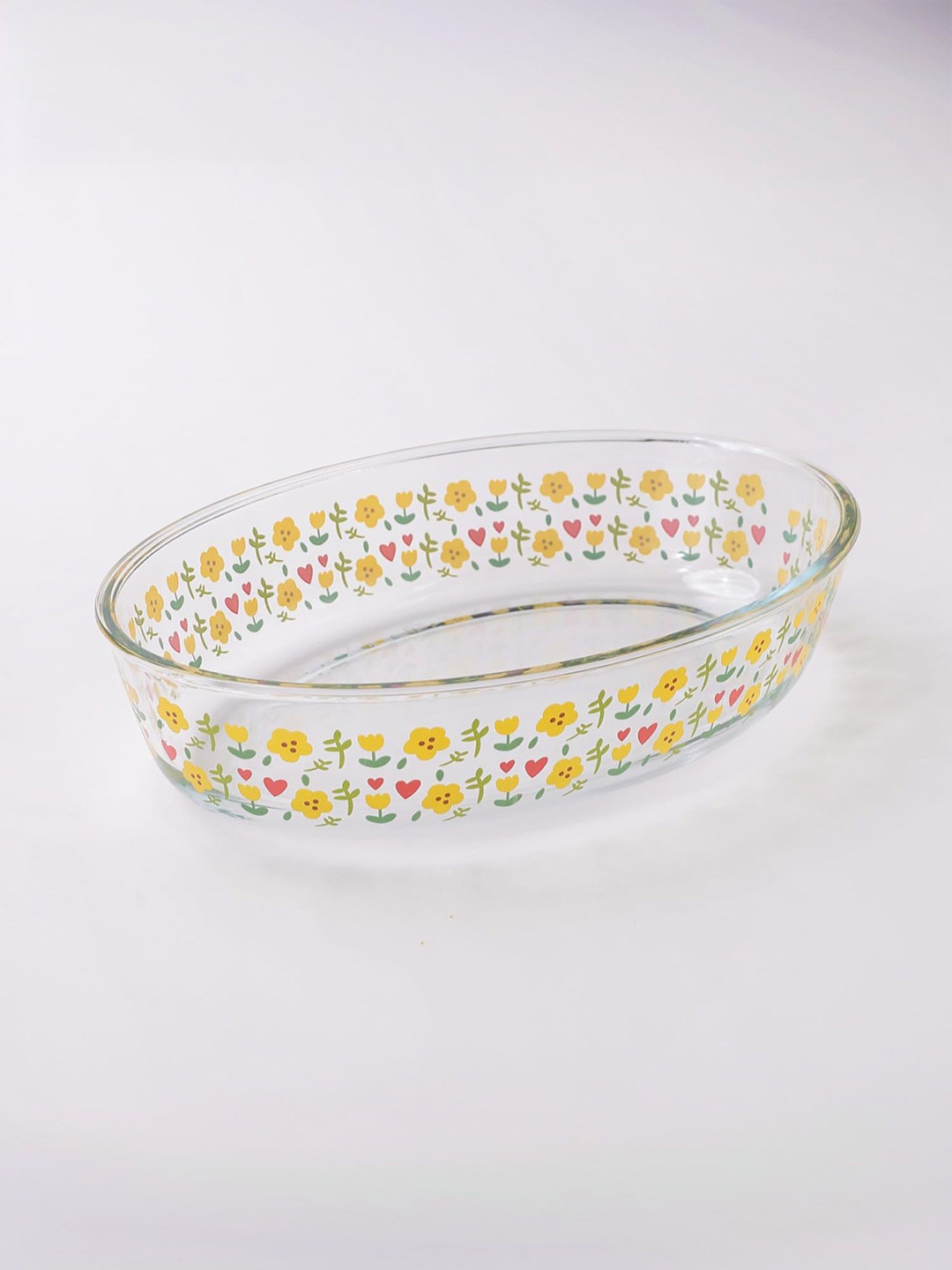 Kuber Industries Transparent Printed Baking Tray