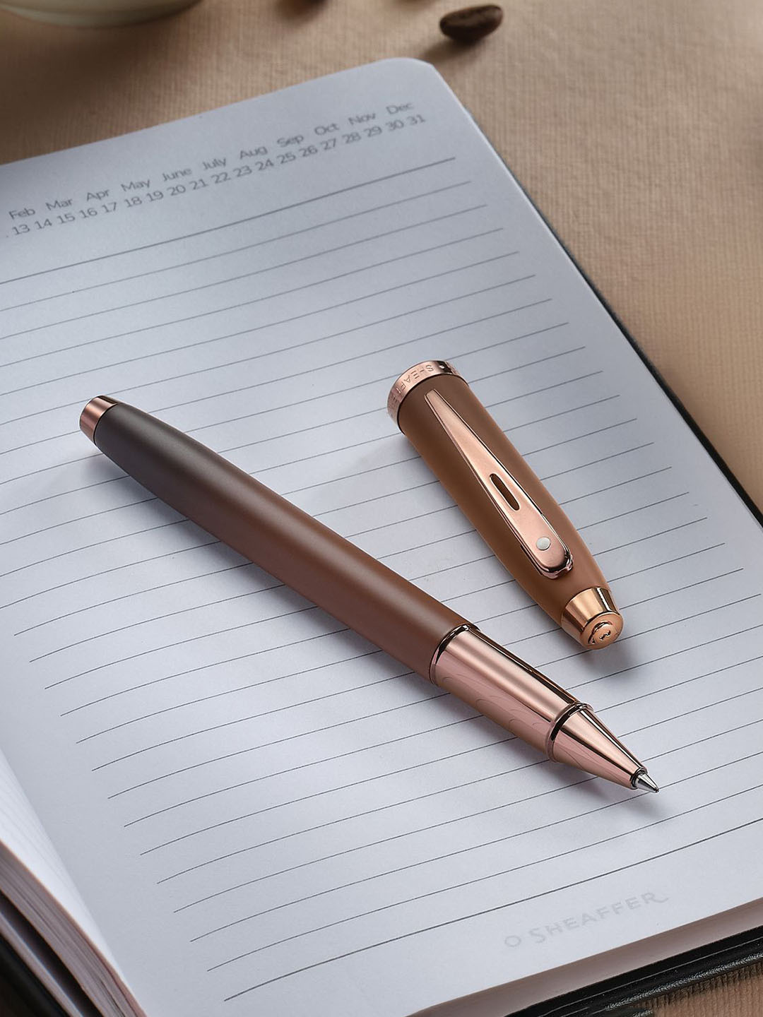 Sheaffer Light Brown with Brown Trim E9374 Gift100 Rollerball Pen