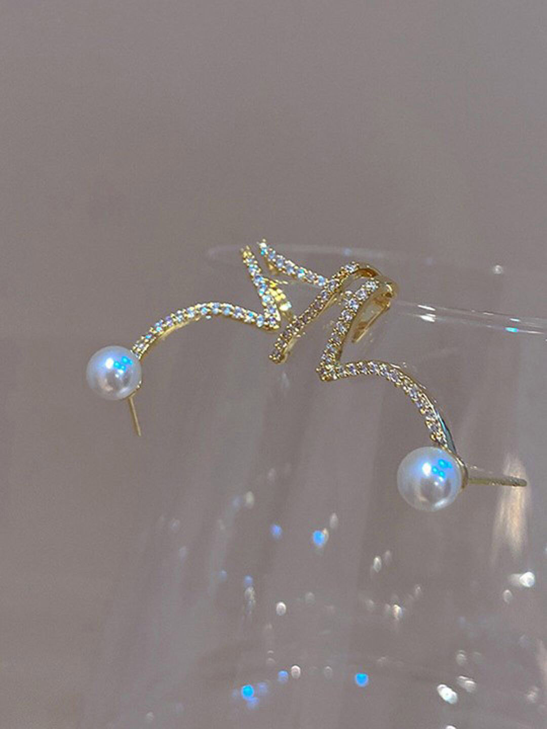 Softwrap Triangular Drop Earrings