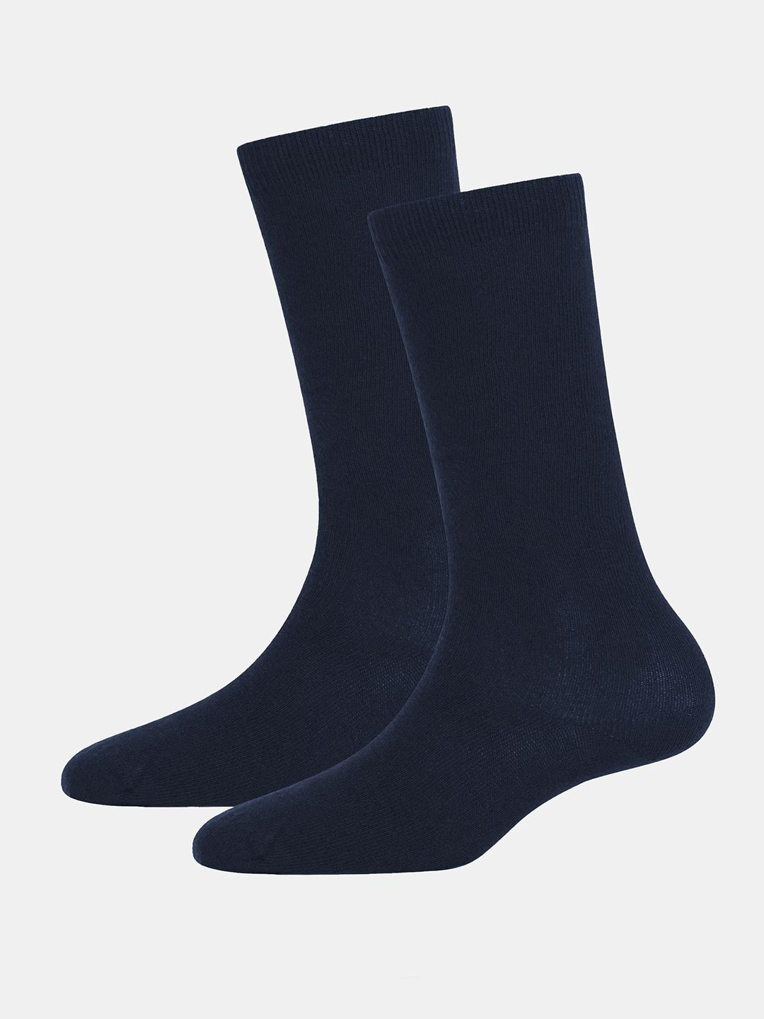 Jockey Pack Of 2 Kid's Cotton Solid Knee Length Socks With StayFresh Treatment-7902
