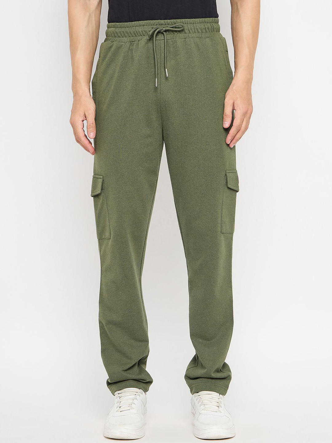 Adobe Men Solid Mid Rise Track Pants