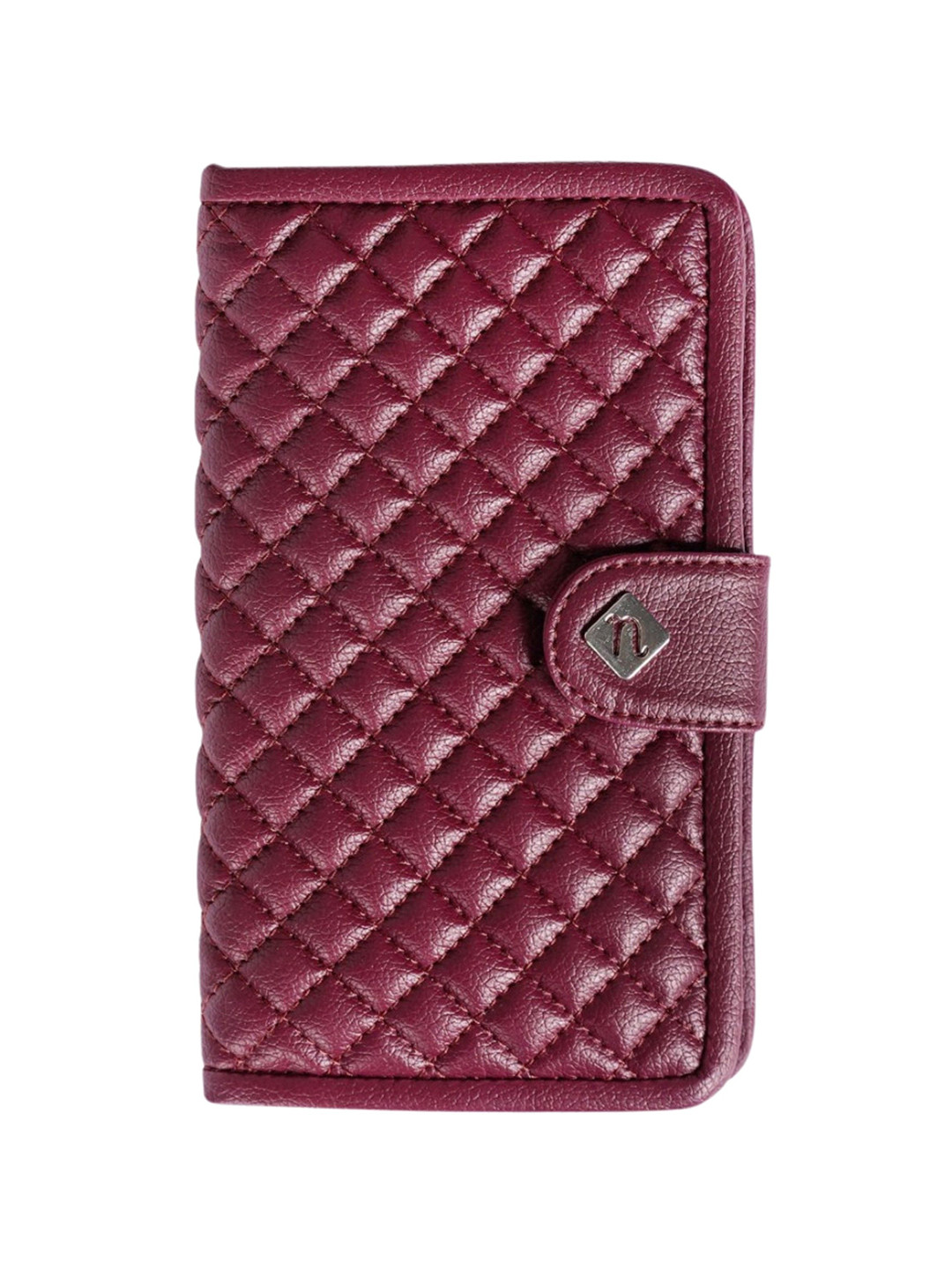 Nestasia Maroon Textured Passport Holder