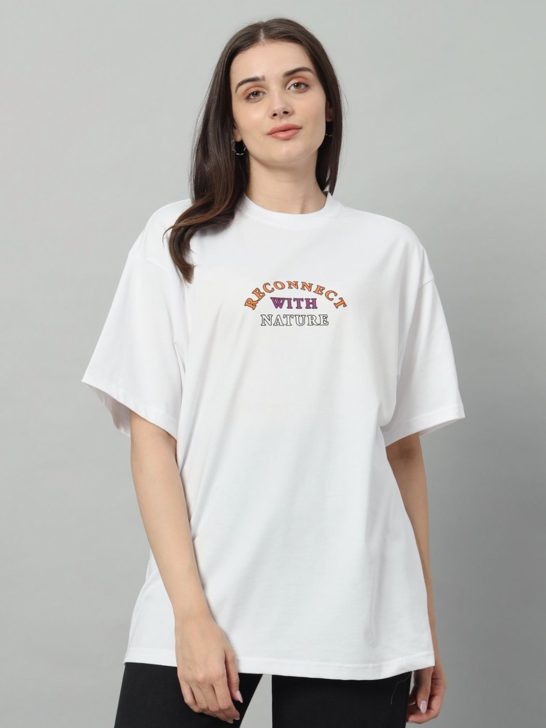 SWAGNOX Women Typography Printed T-shirt