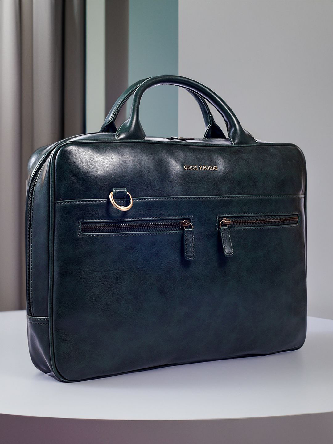 Gauge Machine Unisex PU Laptop Bag