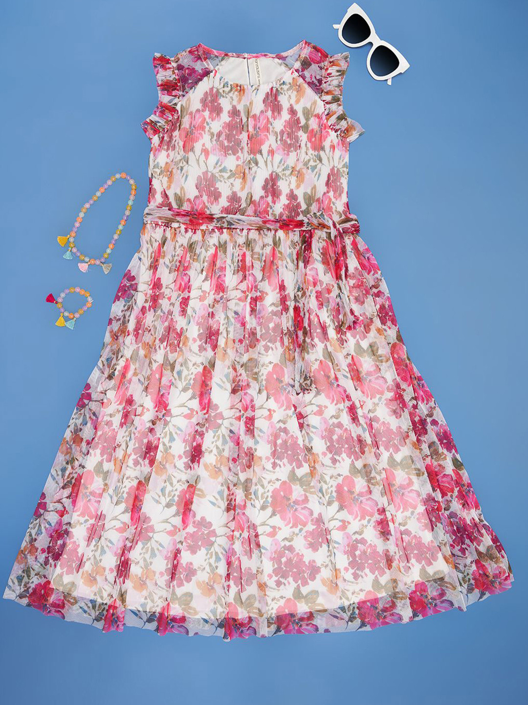 Pantaloons Junior Girls Floral Print Maxi Dress