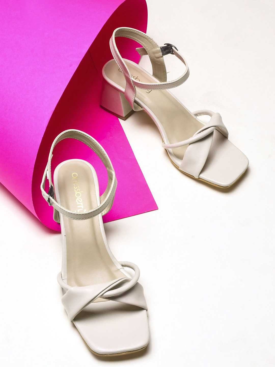 DressBerry PU Flatform Sandals with Bows