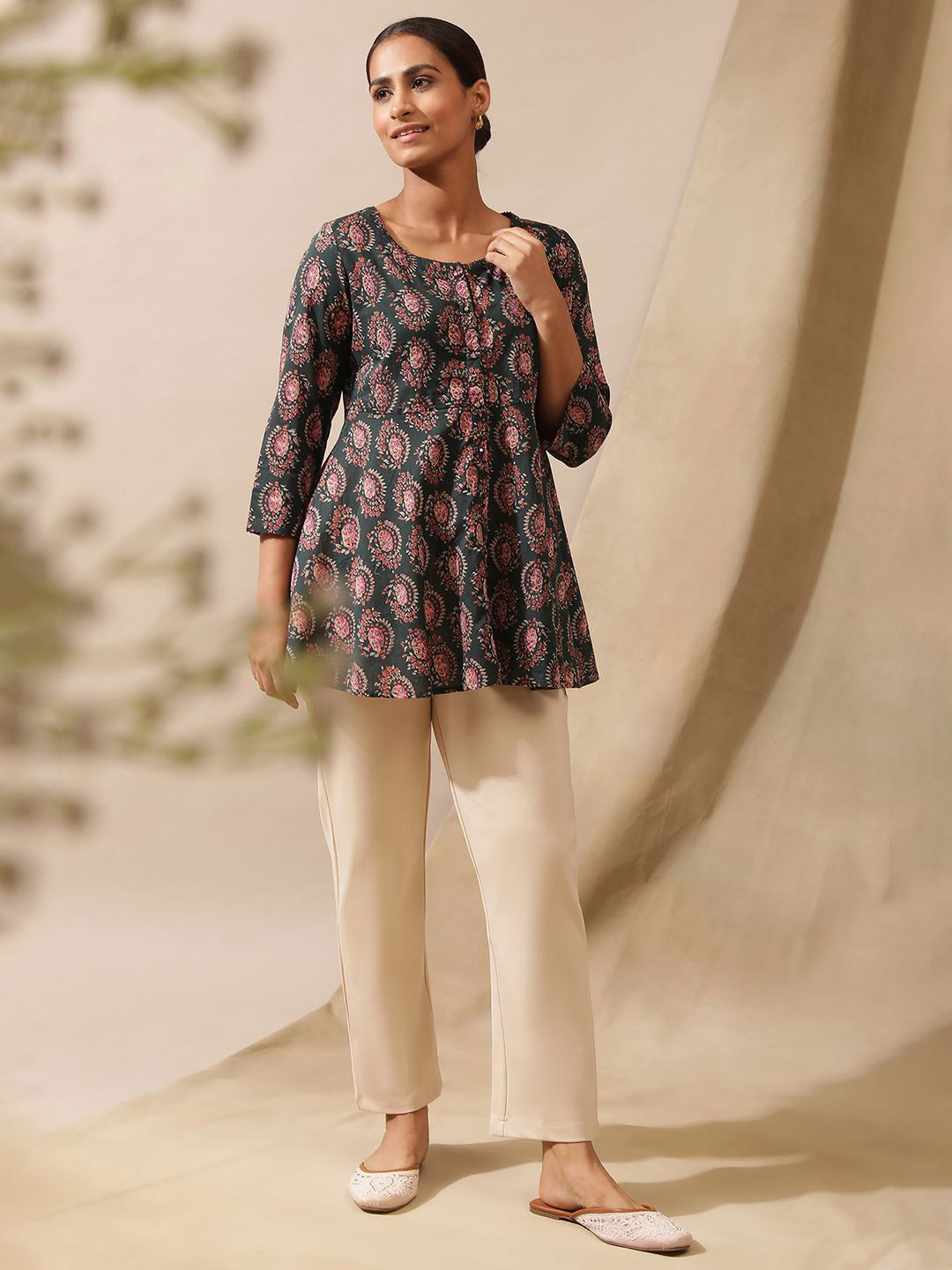 Folk Song  Print Cotton Top