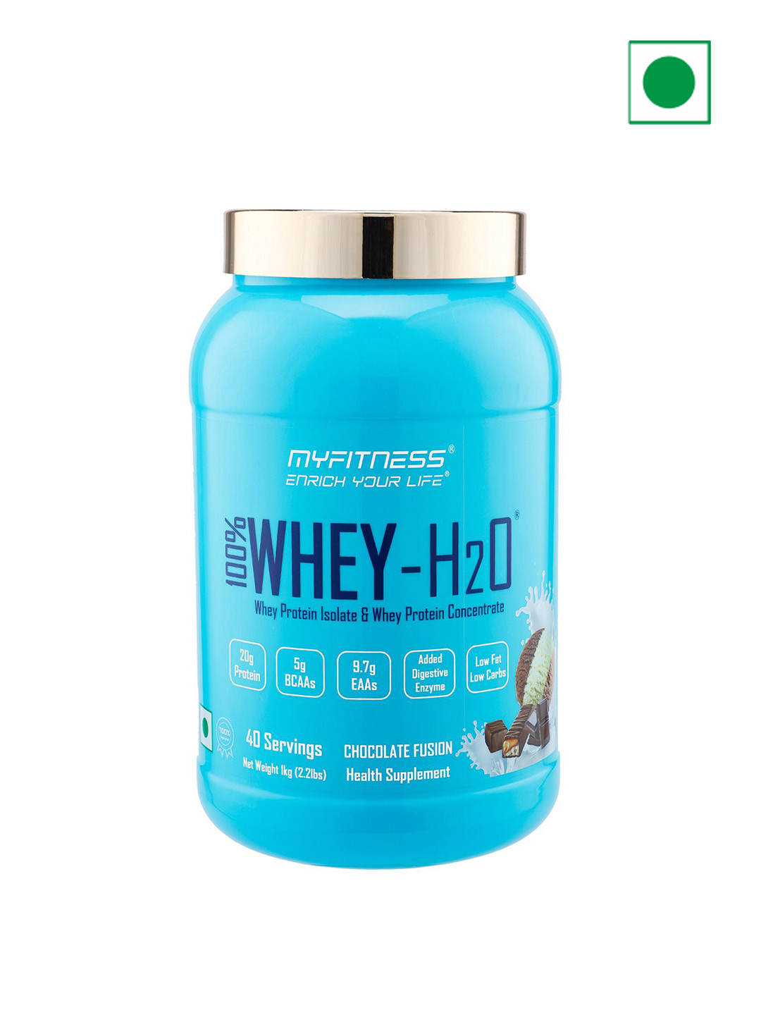 Myfitness 100% Whey H2O Whey Protein Powder Chocolate Fusion 1kg - 40 Servings