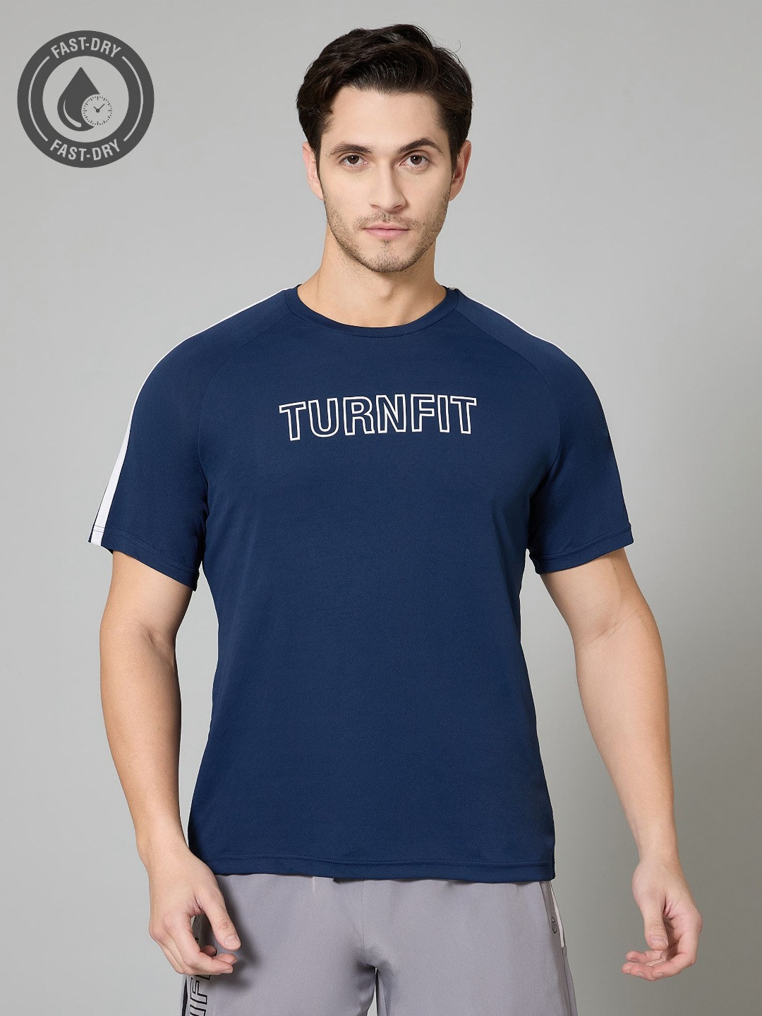 TURNFIT Men Typography Printed T-shirt