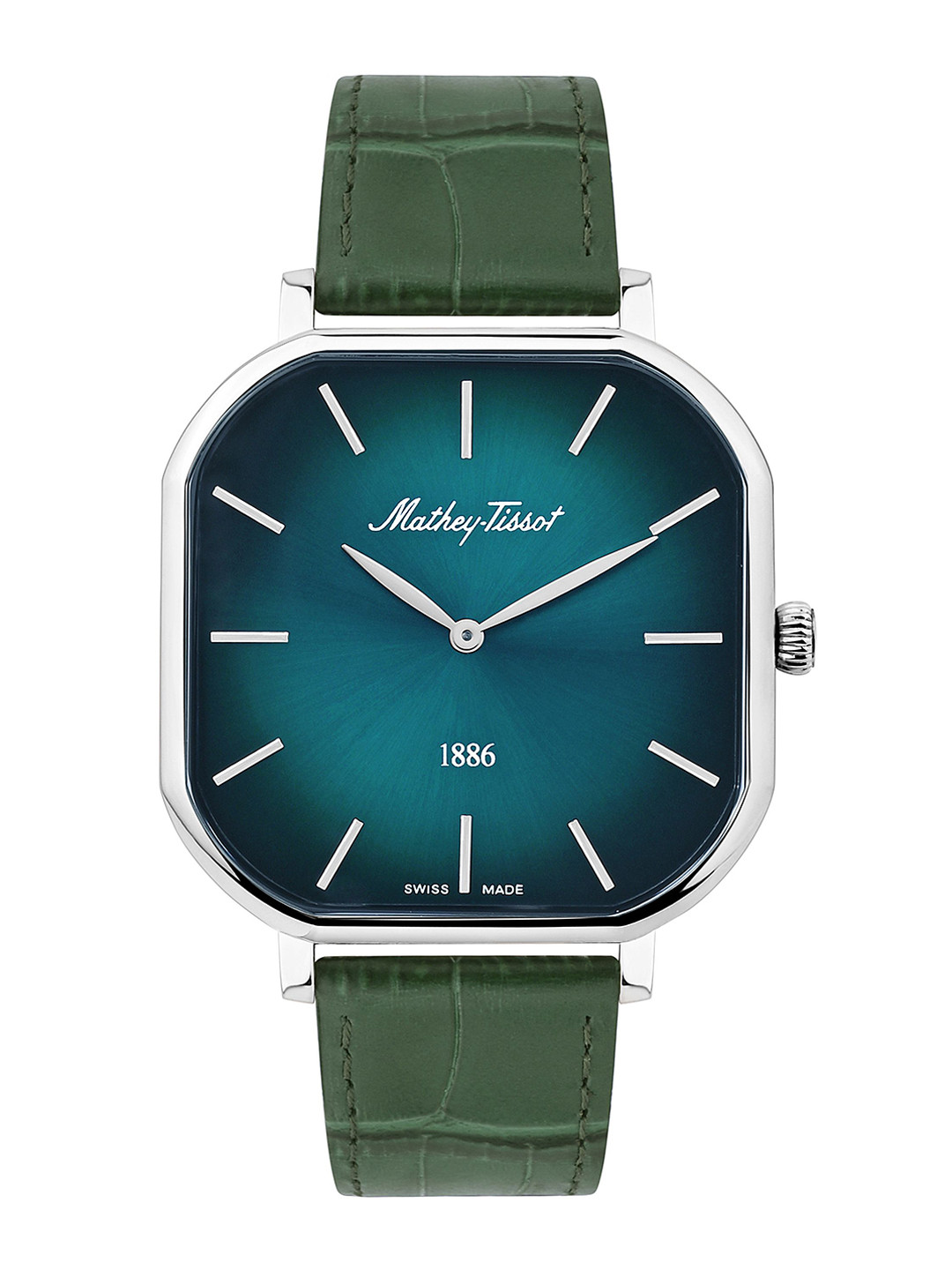 Mathey-Tissot Men Swiss Made Dial & Leather Straps Analogue Watch H7917ALV