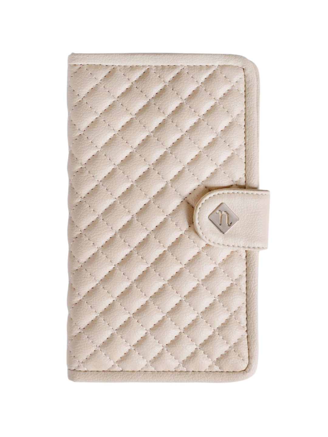 Nestasia Unisex Textured Quilted PU Passport Holder with Passport Holder
