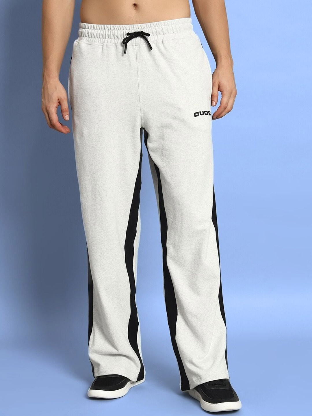 WEARDUDS Men Side Seam Relaxed-Fit Track Pants
