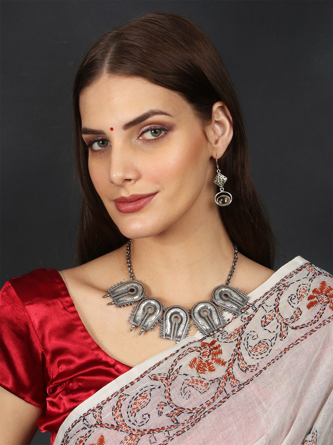 Exotic India Sterling Silver Necklace