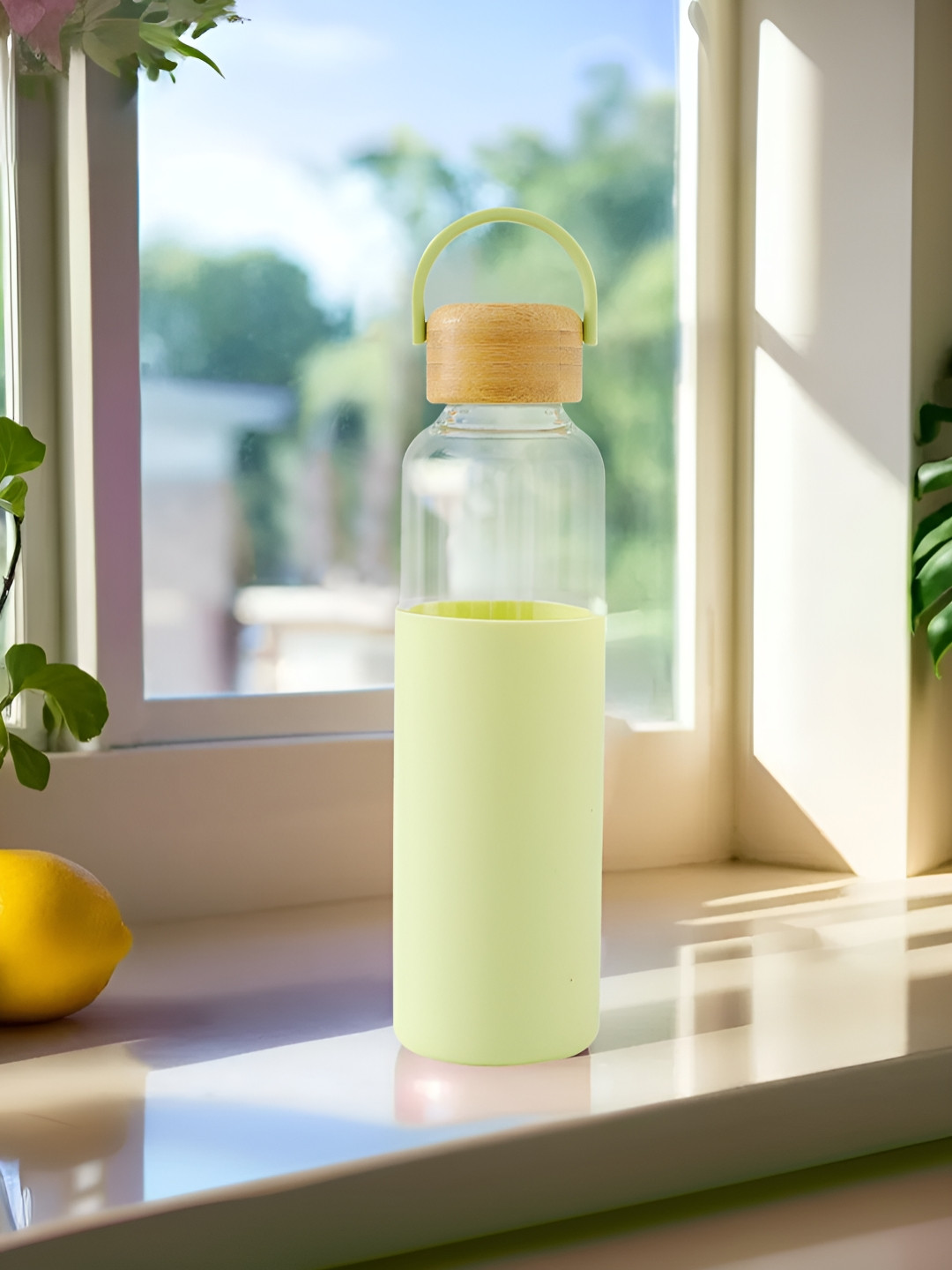 The Better Home Green Glass Spill Proof Water Bottle - 550ml