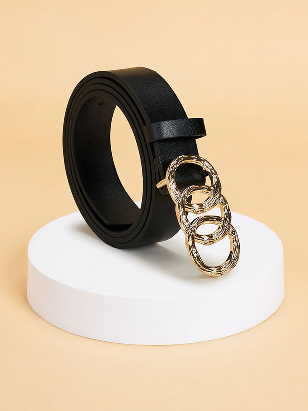 Forever Glam by Pantaloons Women Solid Push Pin Closure Belt