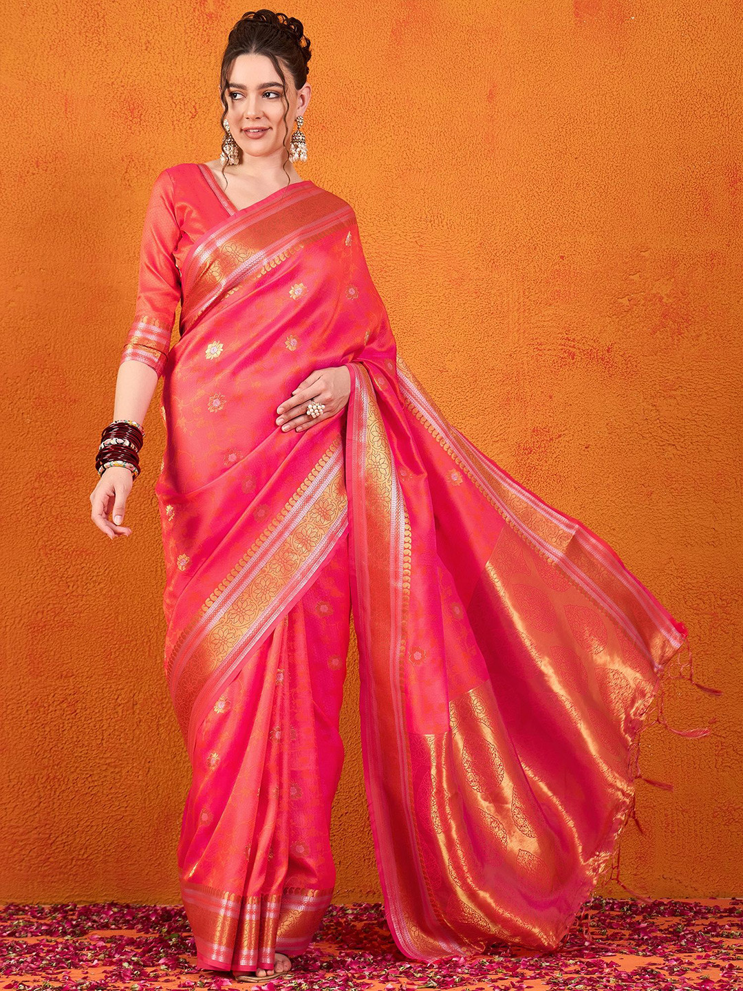 Dori Woven Design Zari Banarasi Saree
