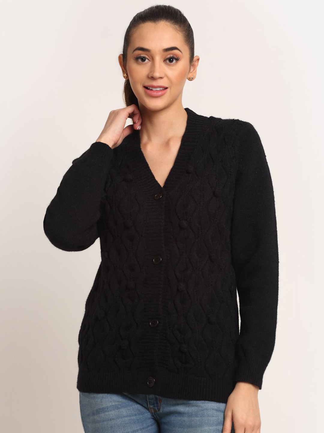 Global Republic Women Cable Knit Cardigan