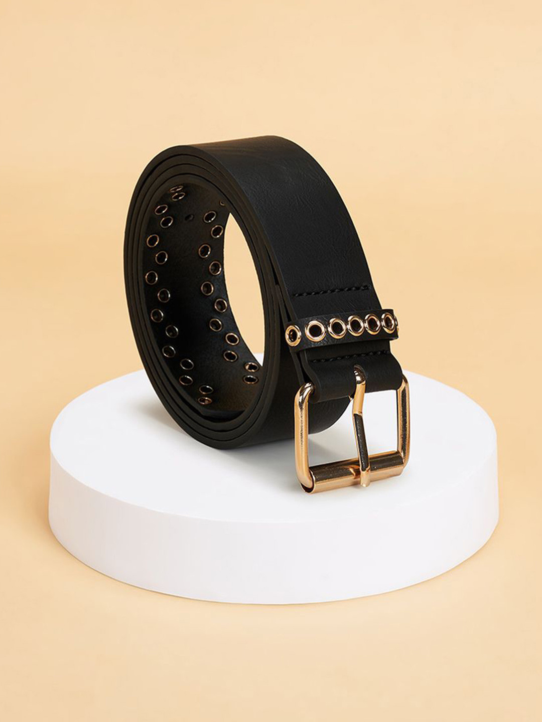 Forever Glam by Pantaloons Women Solid Push Pin Closure Belt