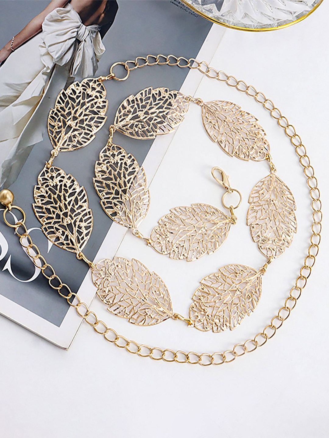 SYGA Leaf Hollow-Design Waist Chain