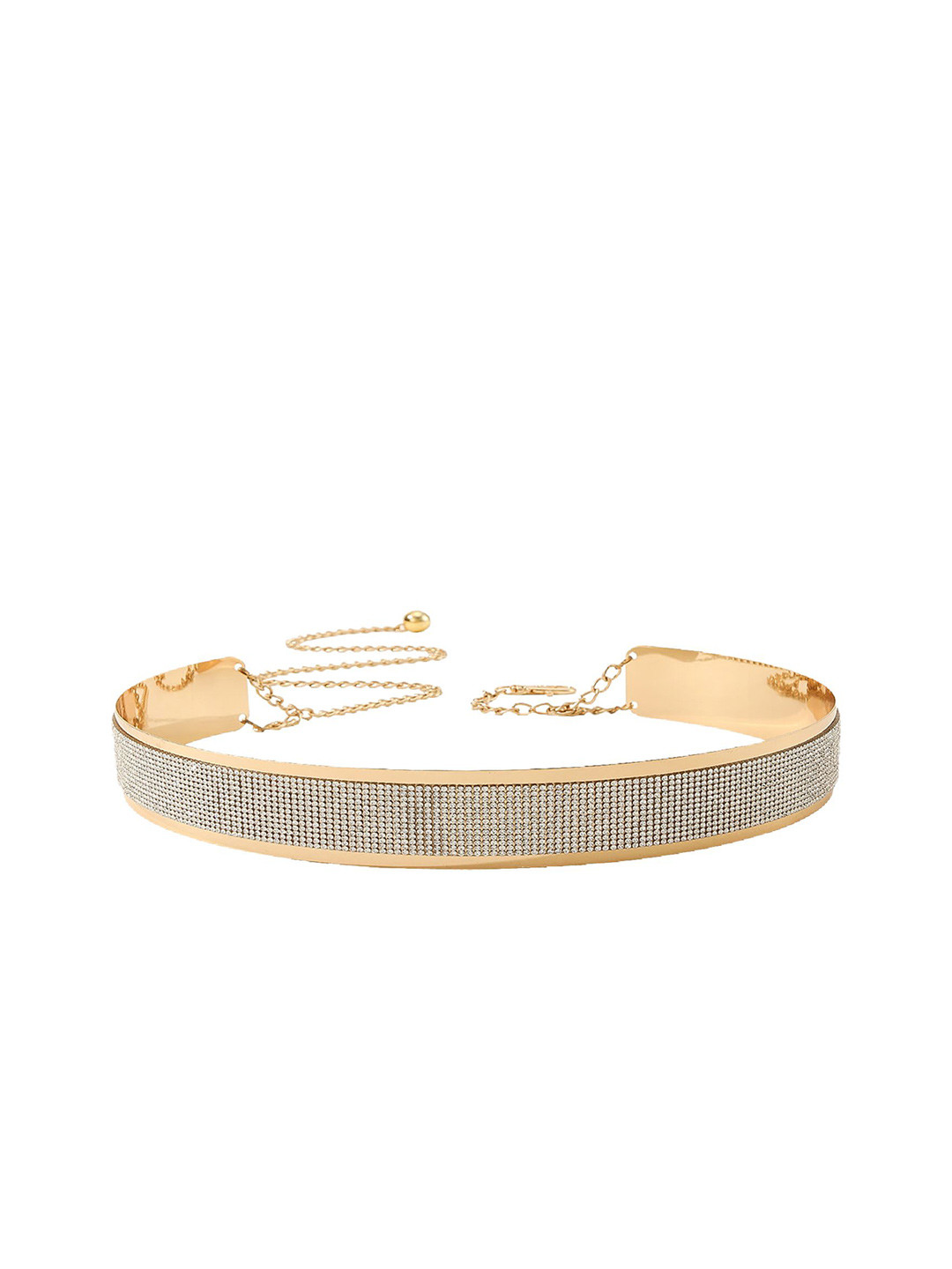 SYGA Stone Studded Metal Waist Chain