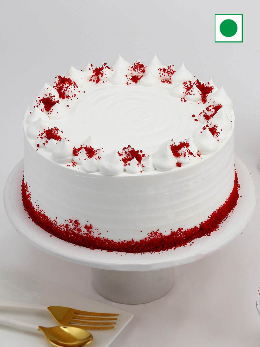 IGP Red Velvet Flavour Eggless Round Cake- 1Kg