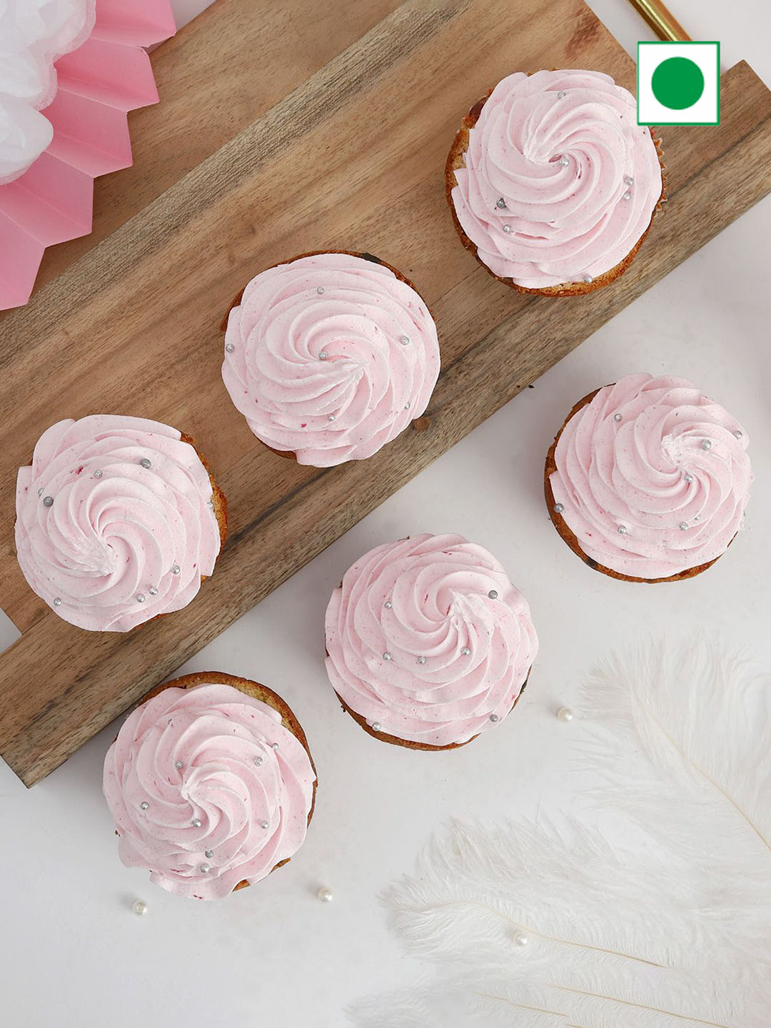 IGP Vanila Flavour Eggless Round CupCakes- 450Gm