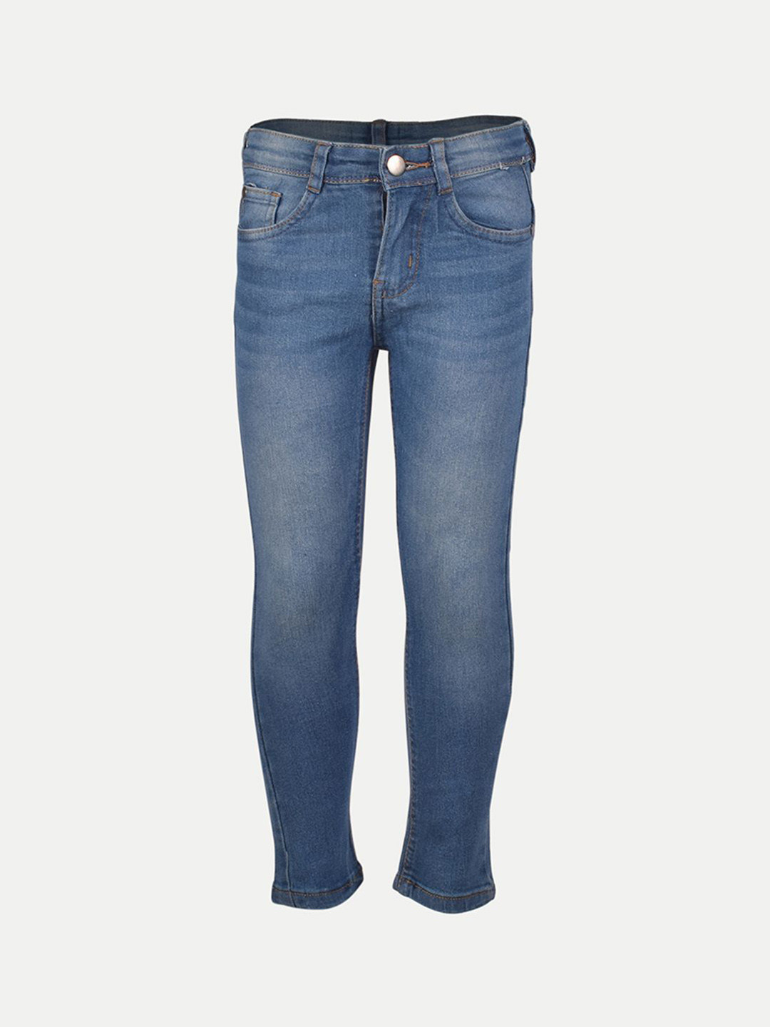 BAESD Boys Jean Mid-Rise Light Fade Washed Denim Jeans