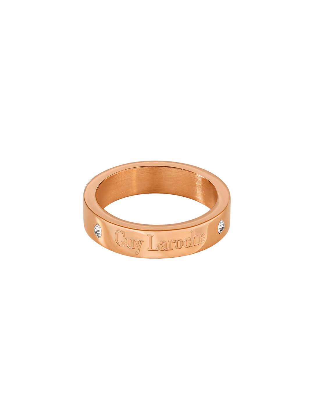 Guy Laroche Aurore Rose Gold-Plated Crystals Finger Ring