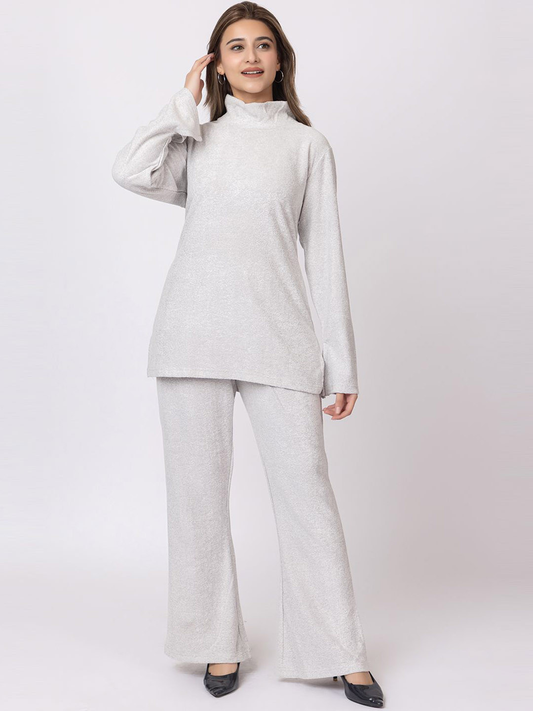 MAZMUN High Neck Tunic With Trousers
