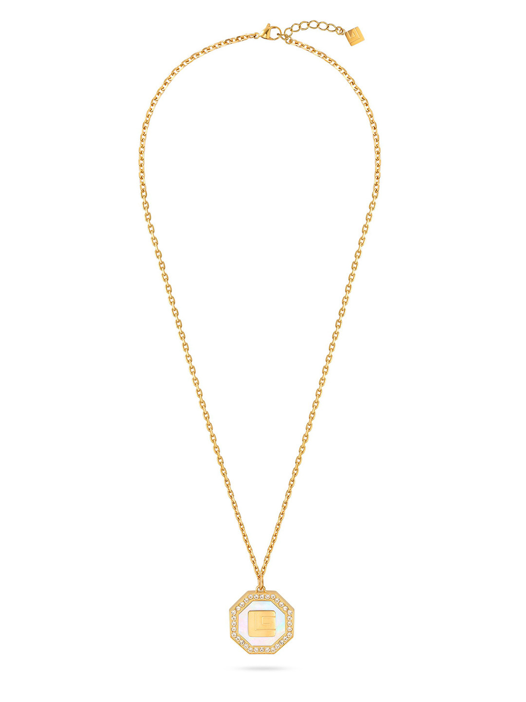 Guy Laroche Ambre Gold-Plated Layered Stainless Steel Necklace
