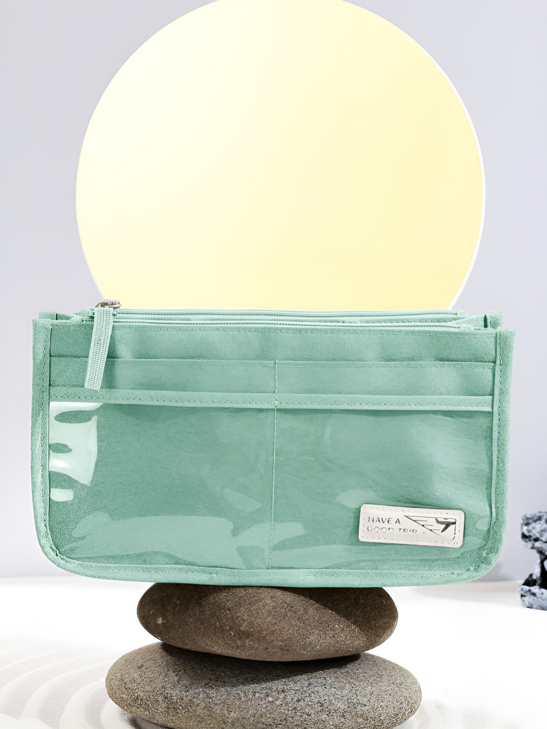 Aura Printed Nylon Makeup Pouch