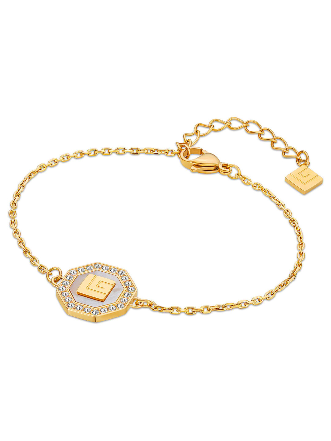 Guy Laroche Ambre Gold-Plated Stainless Steel Charm Bracelet