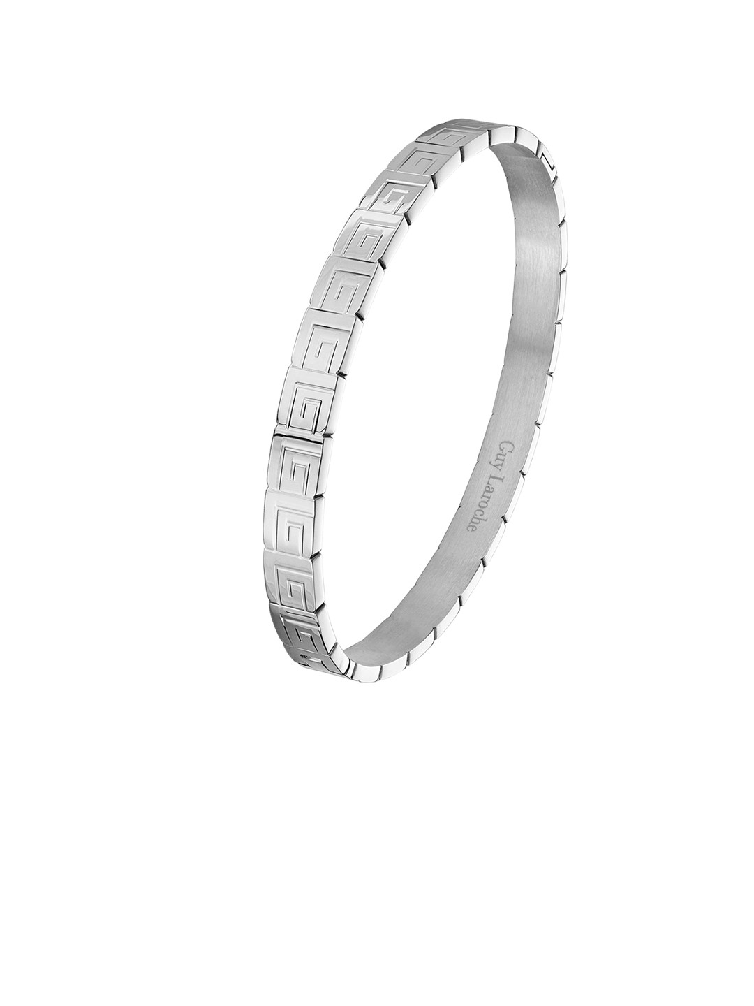 Guy Laroche Silver-Plated Stainless Steel Bangle-Style Bracelet
