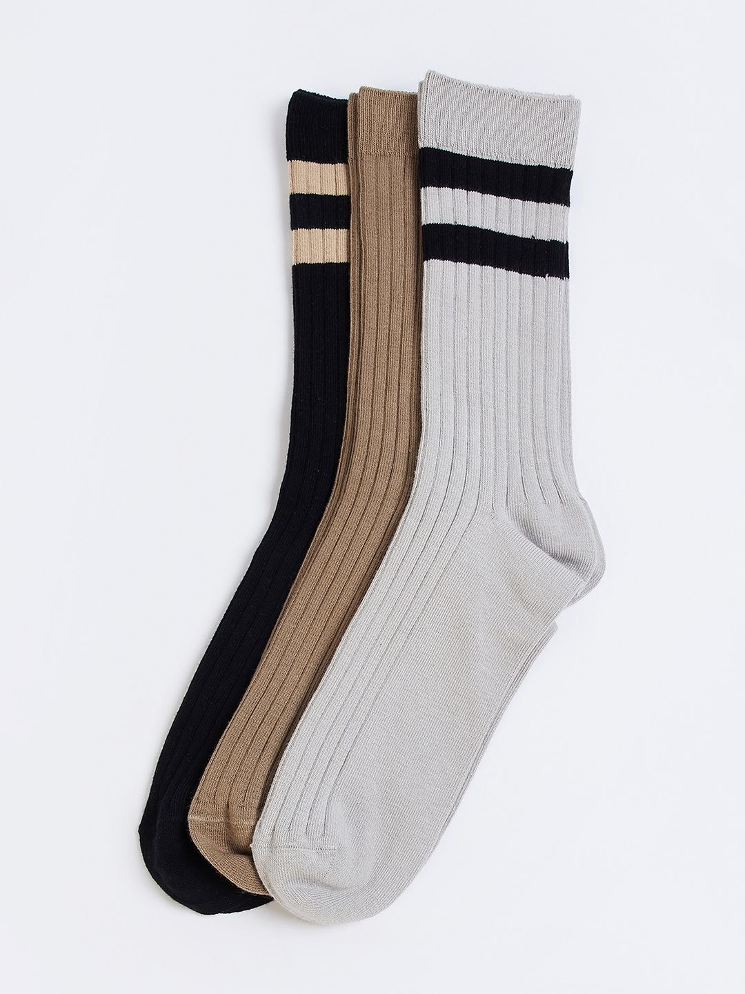 Max Men Pack of 3 Assorted Long-Length Socks