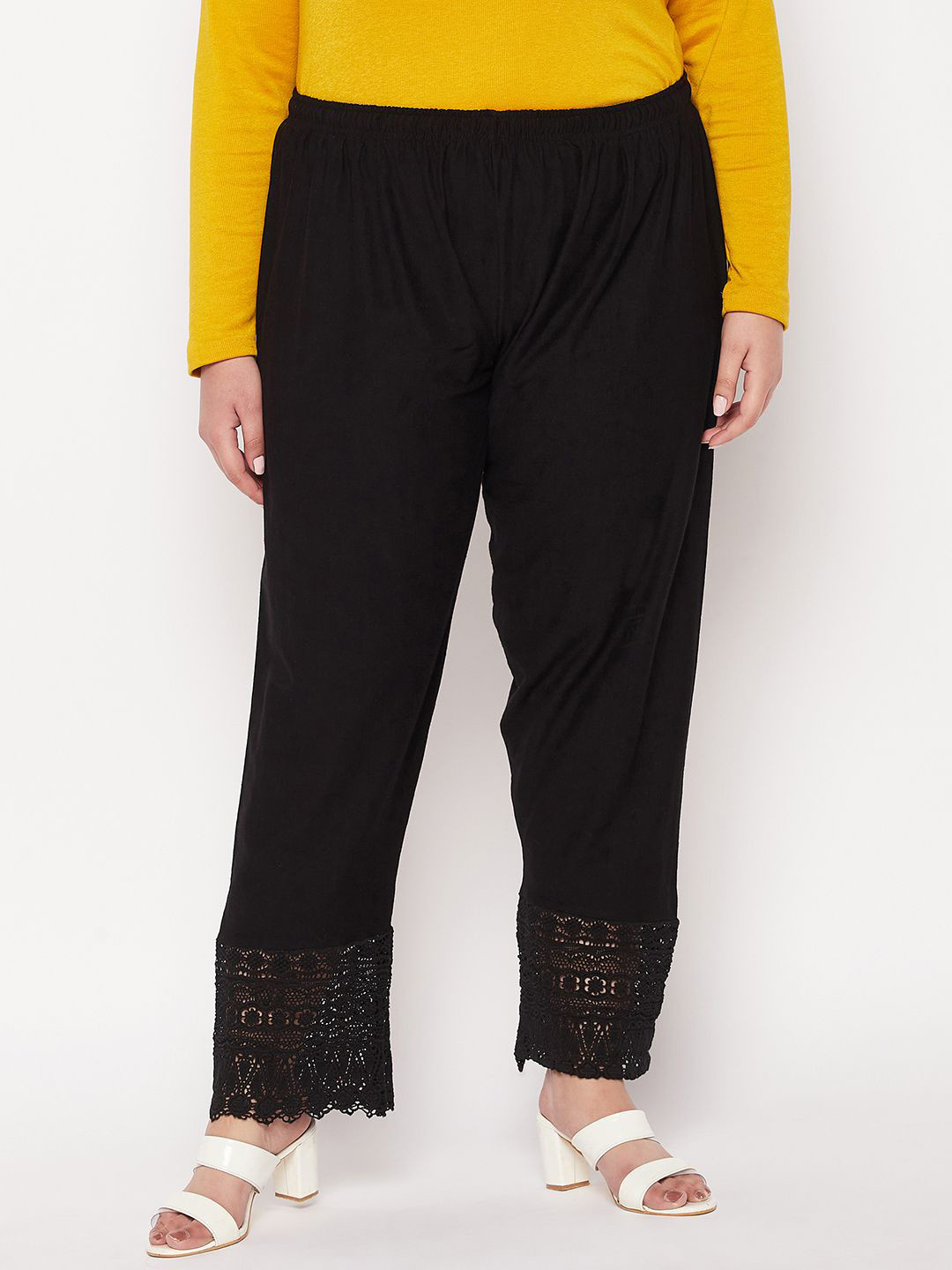 CLORA CREATION PLUS Women Knitted Western Palazzos