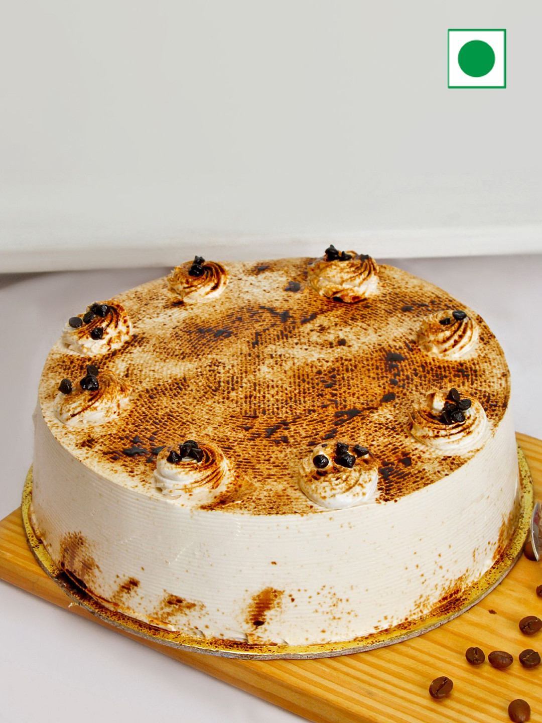 IGP Coffee Flavour Eggless Round Cake - 1 Kg